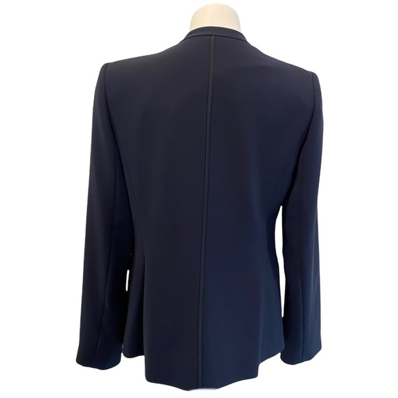 LAFAYETTE 148 NY 1 Button Blazer Navy Blue Size 6 - Picture 5 of 7